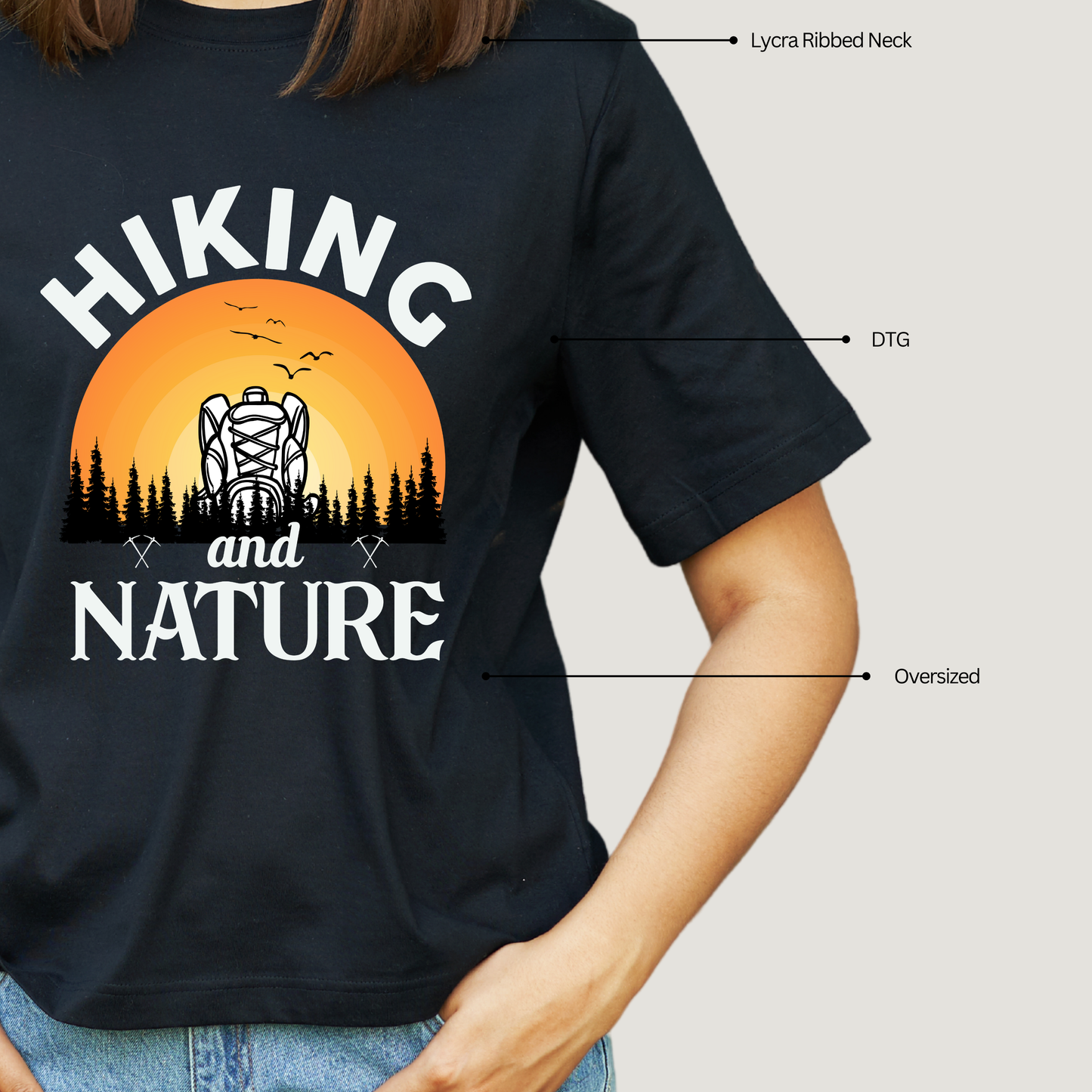 Hiking - Oversized T-Shirt