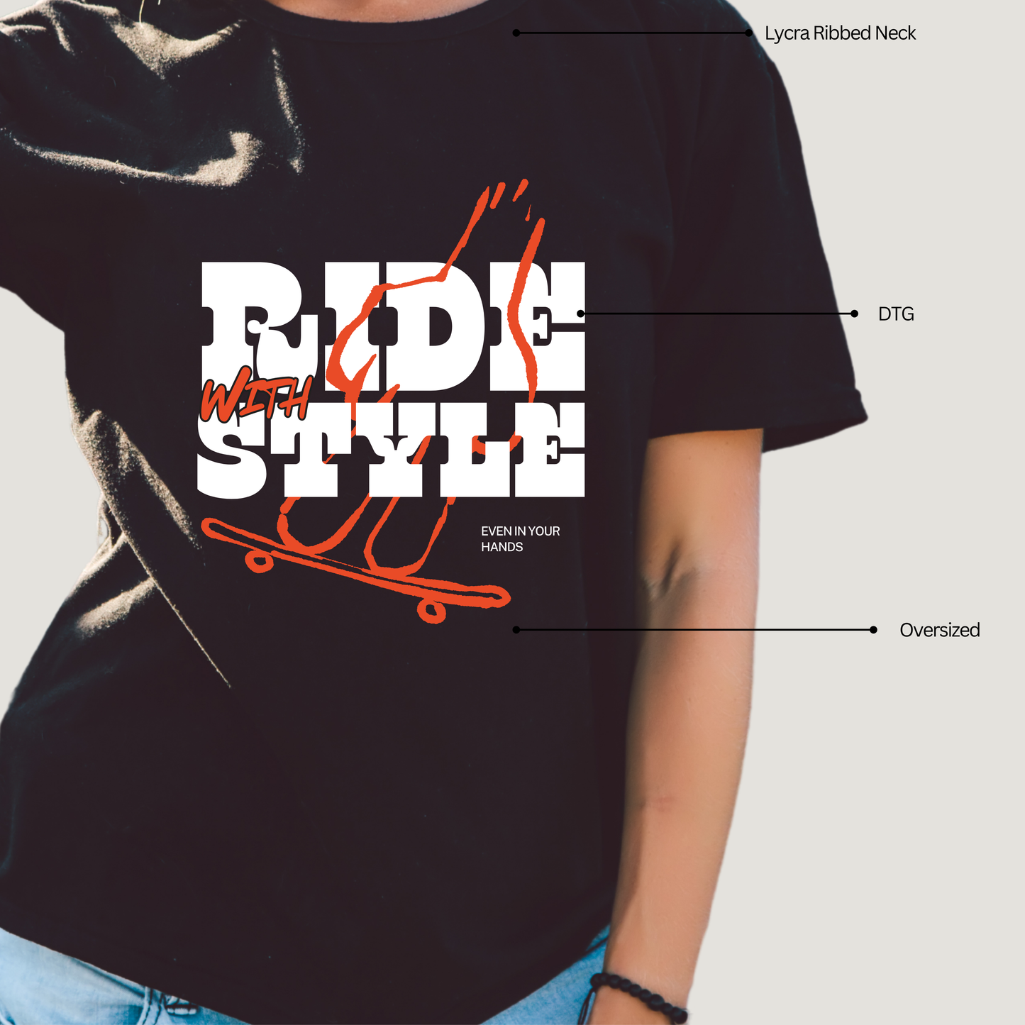 Ride with style - Oversized T-Shirt