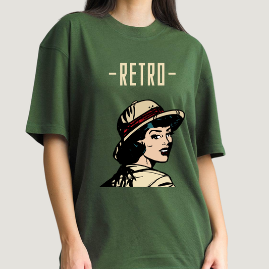 Retro Lady - Oversized T-Shirt