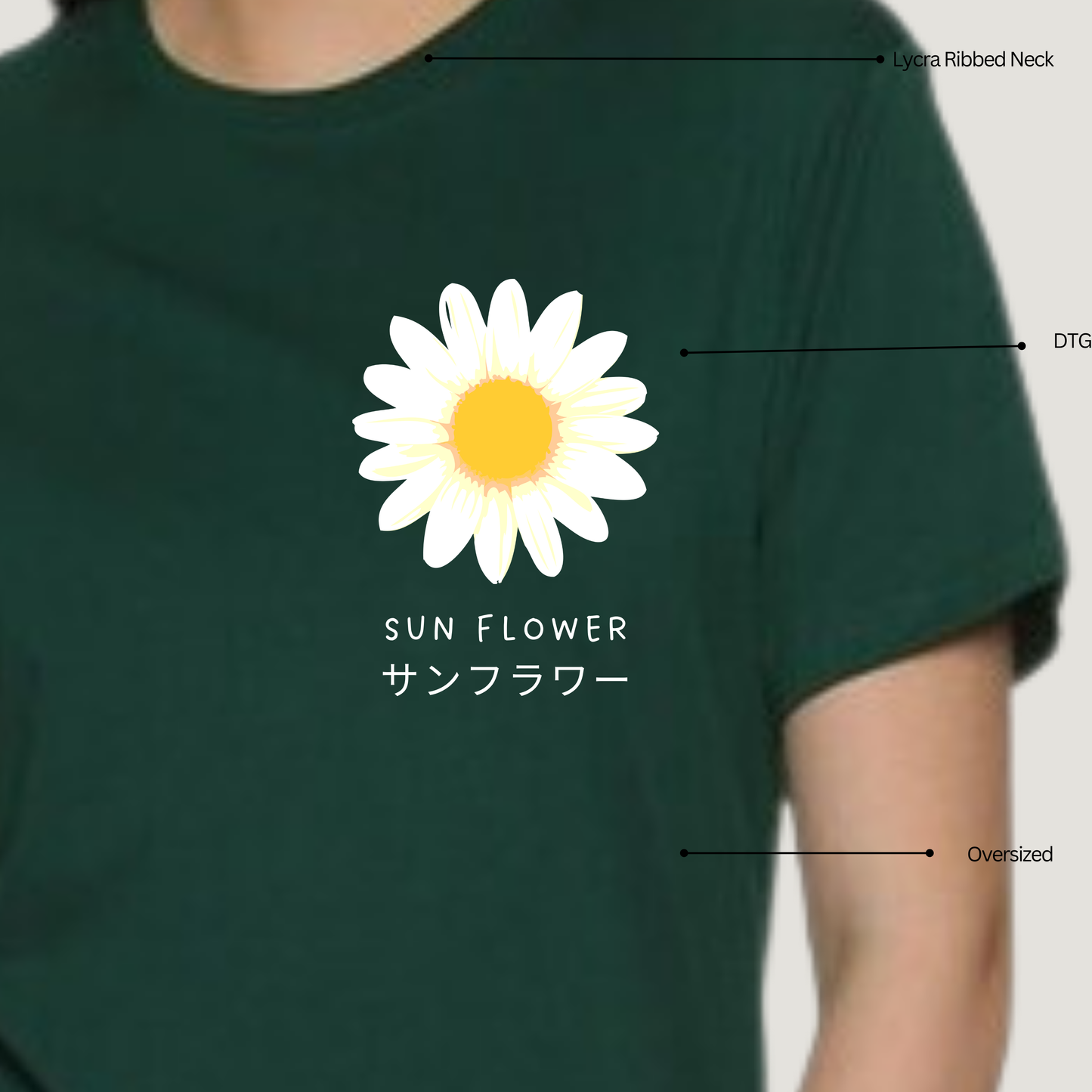 Sunflower - Oversized T-Shirt