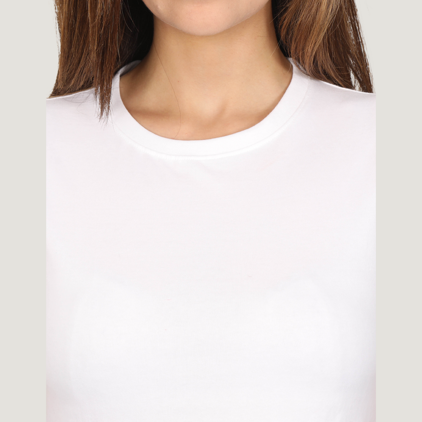 Solid White - Crop T-Shirt