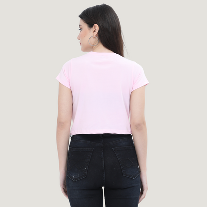 Solid Pink - Crop T-Shirt